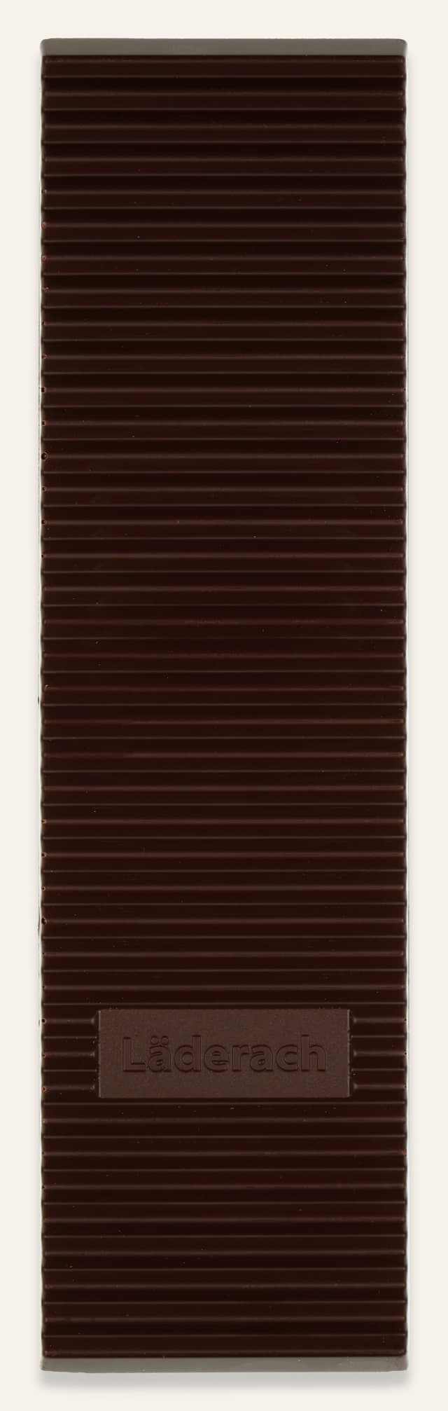 Front of 80% Trinidad Grand Cru Noir bar made by Laderach in Switzerland