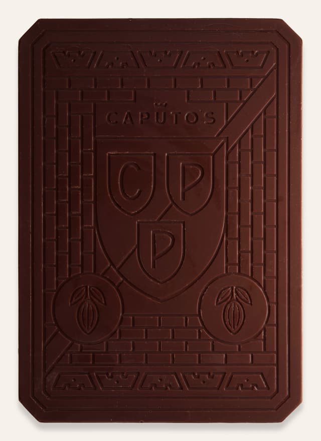 Front of Caputo's Wild Jurua 70% bar by Luisa Abram made with Caputo's Market & Deli in Brazil