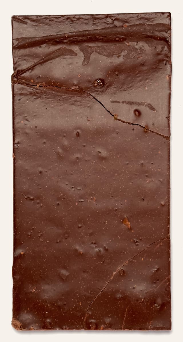 Back of Caramel Crack Organic 50% dark milk chocolate bar from Terroir Chocolate
