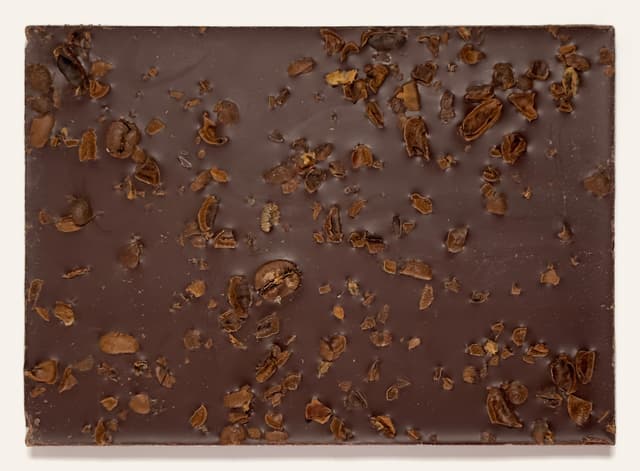 Back of Coffee Crunch bar from Olive & Sinclair Chocolate Co