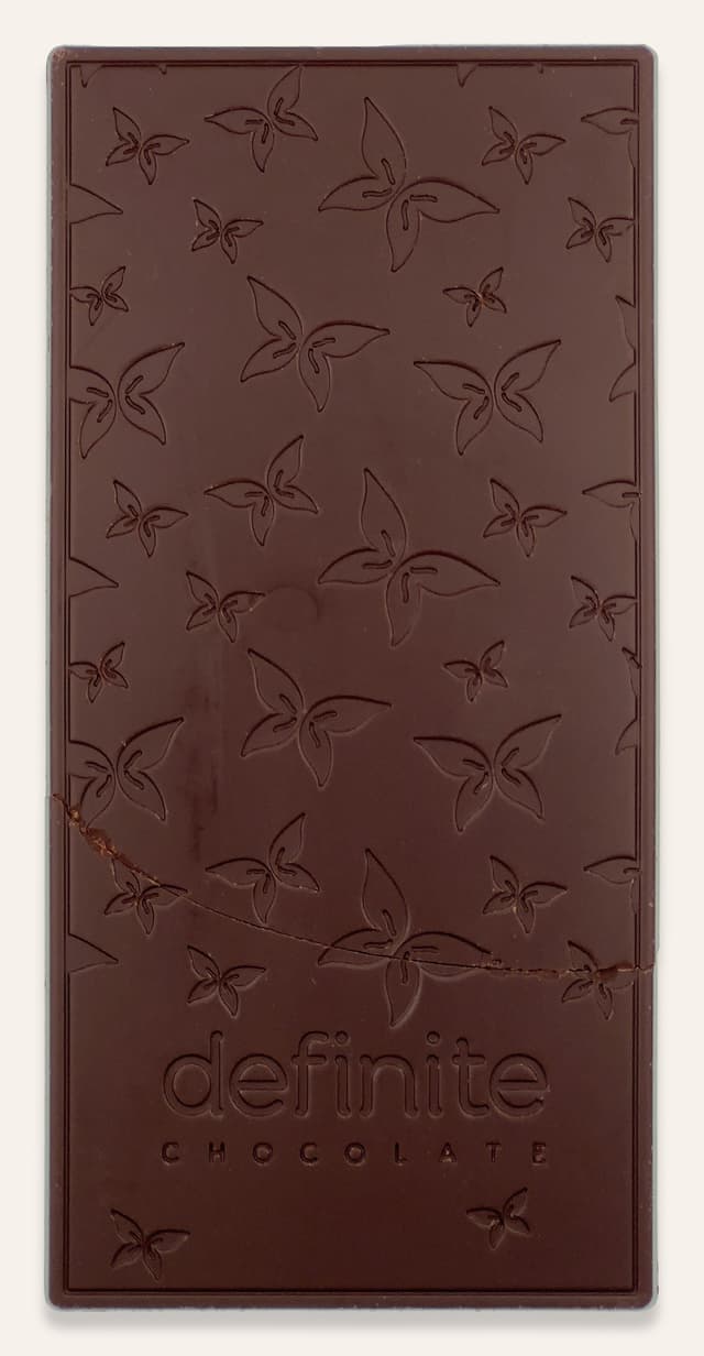 Front of Dominican Rum Finca Elvesia bar made by definite chocolate in the Dominican Republic
