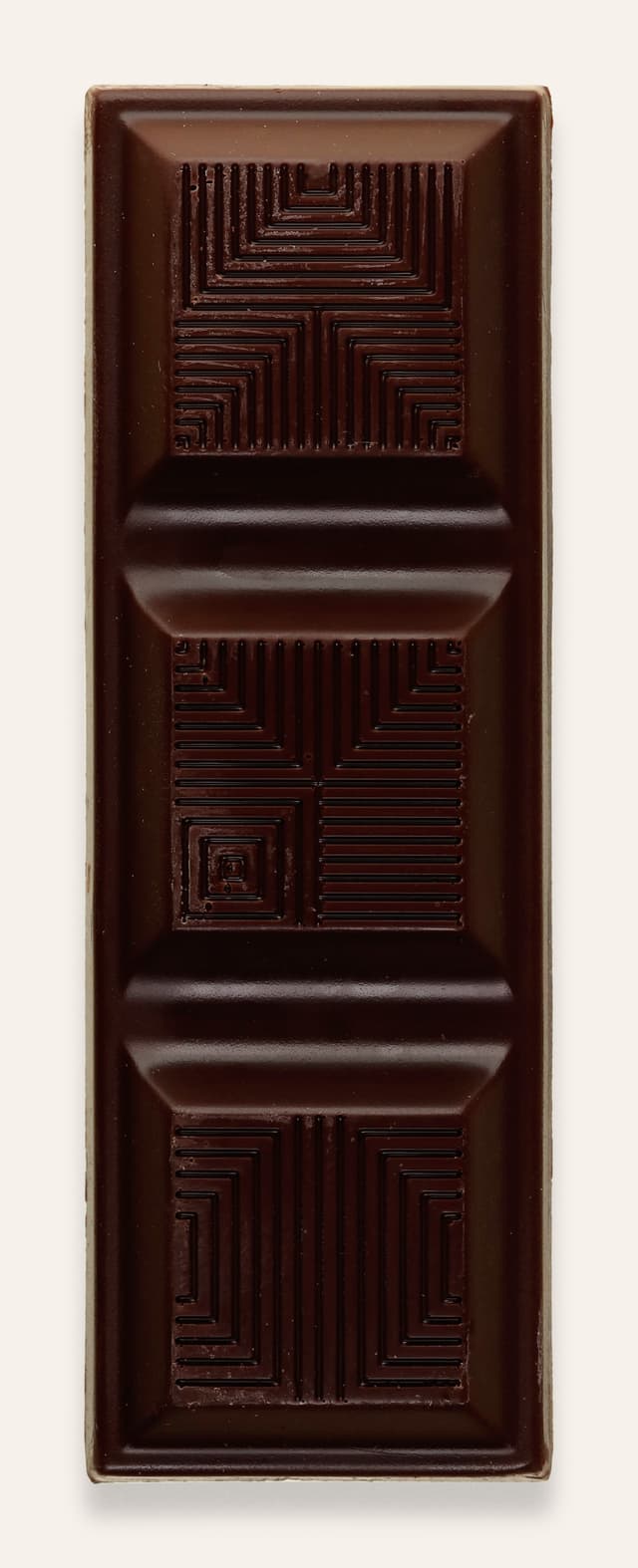 Front of Born Fruity Lush & Fruity Cacao Truffle Filled Dark Chocolate bar made by TCHO in the United States