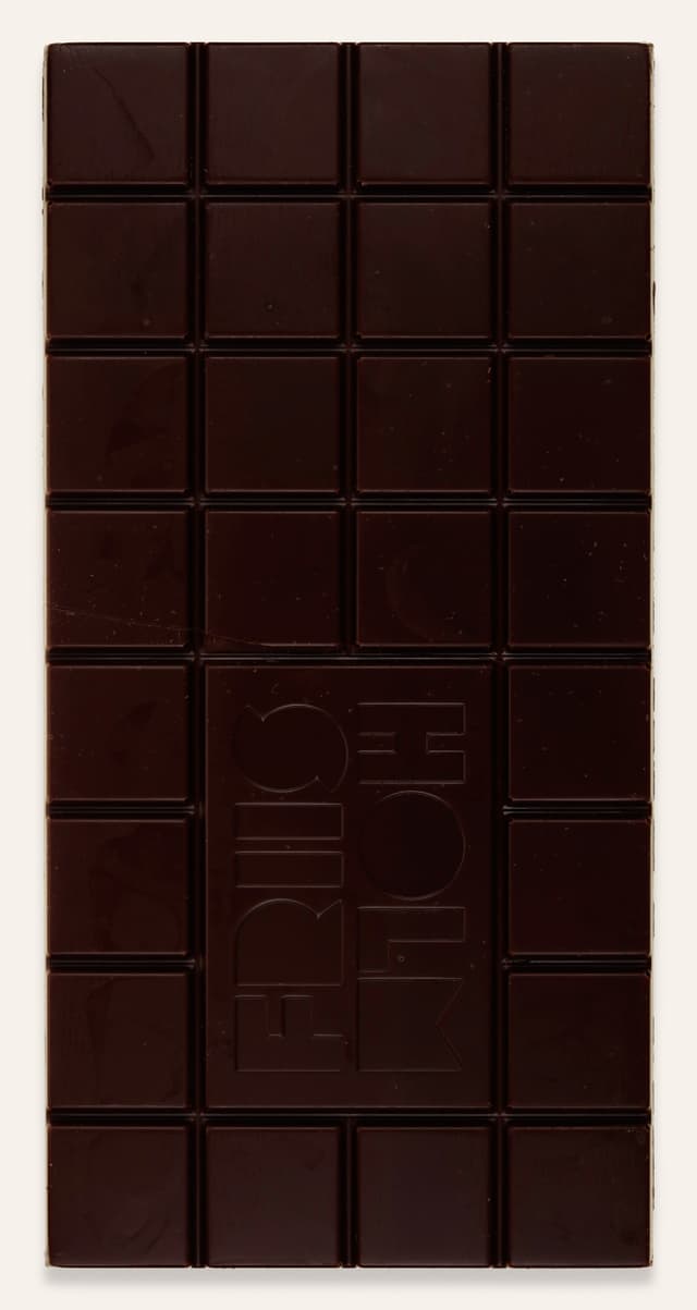 Front of Nicaliso 70% bar made by Friis-Holm Chokolade in Denmark
