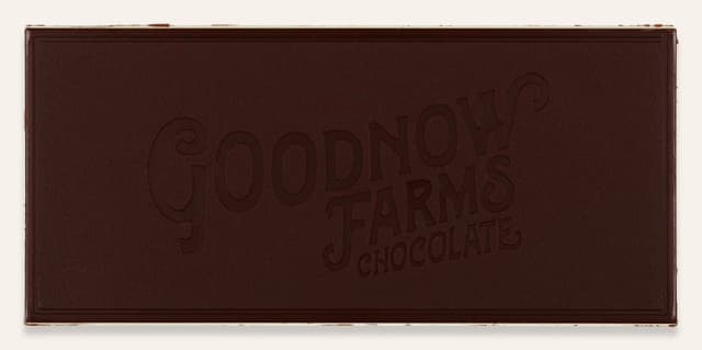 Front of Oat Milk Chocolate 61% Cacao bar made by Goodnow Farms Chocolate in the United States