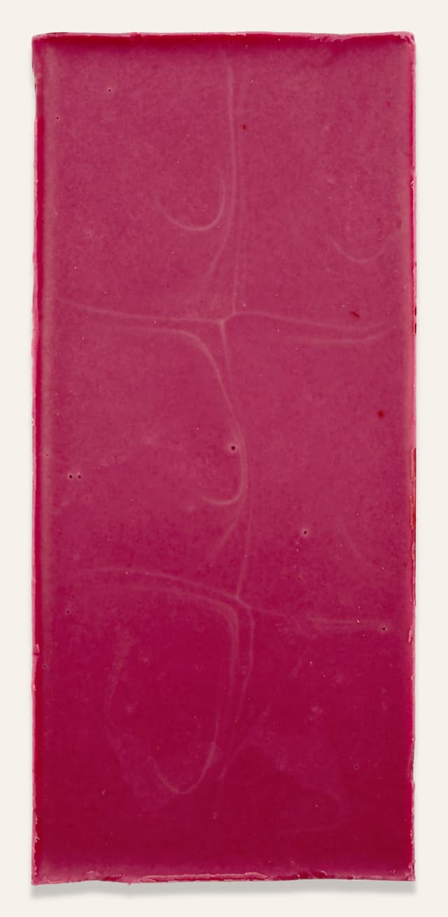 Back of Purple Yam Mochi Vegan White Chocolate bar made by Raaka Chocolate Chocolate