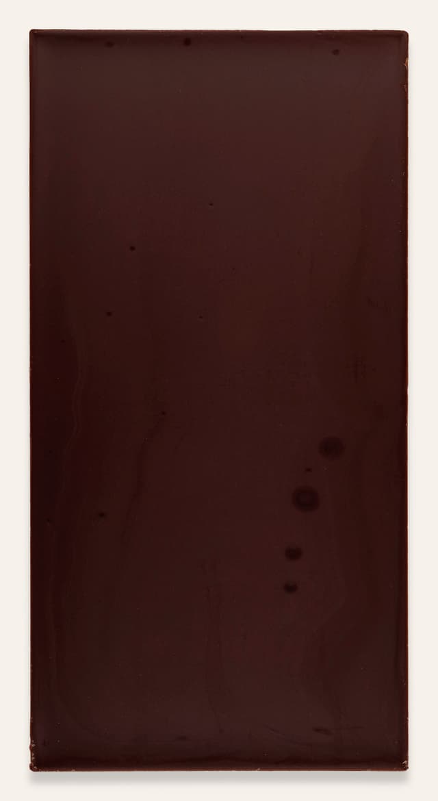 Back of São Tomé Limited Edition 70% Dark Chocolate bar made by LetterPress Chocolate in the United States