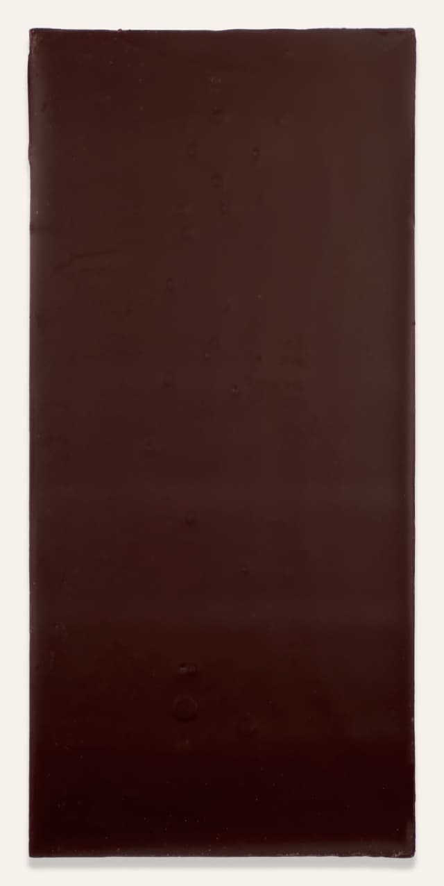 Back of Semuliki 70% bar made by Latitude Craft Chocolate