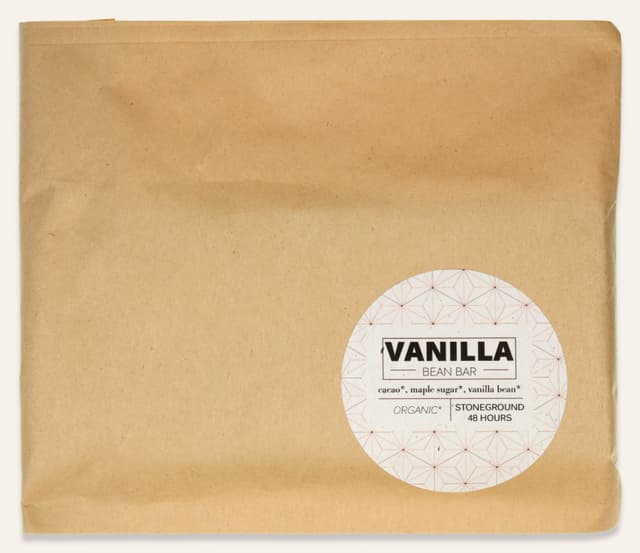 Front of Vanilla Bean bar made by Those Girls at the Market in Canada package