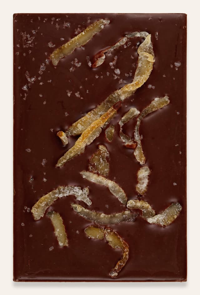Back of Yuzu Sea Salt bar made by Fossa Chocolate in Singapore