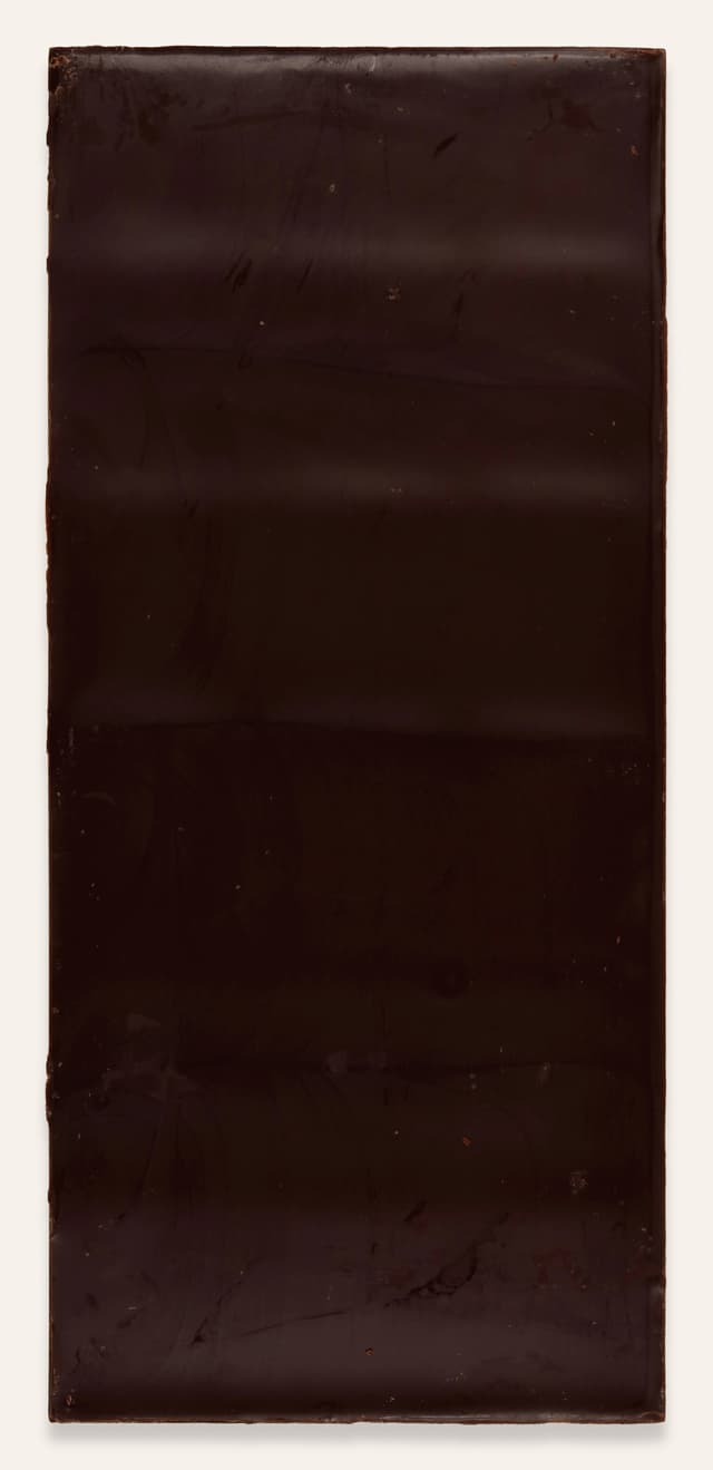 Back of Dark Chocolate + Avocado & Rosemary Heath Ceramics Collabaration Bar bar made by Askinosie Chocolate in the United States